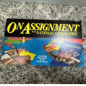 On Assignment With National Geographic Vintage 1990 Boardgame Board Game